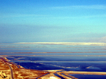 Вид с горы Содом на южную часть Мертвого моря