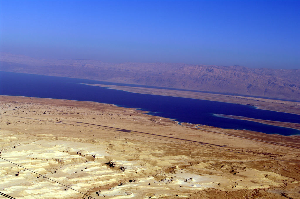Так выглядит Мертвое море с крепости Масада