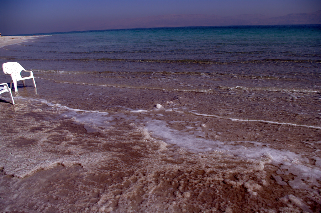 Пляж в северной, более глубокой и широкой части