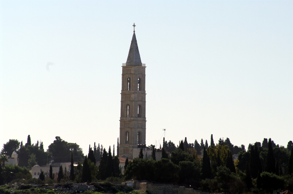 Колокольня "Русская свеча" на Елеонской горе.