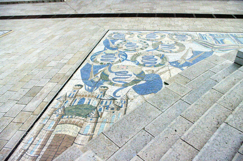 Мозаика у церкви на горе Блаженств.