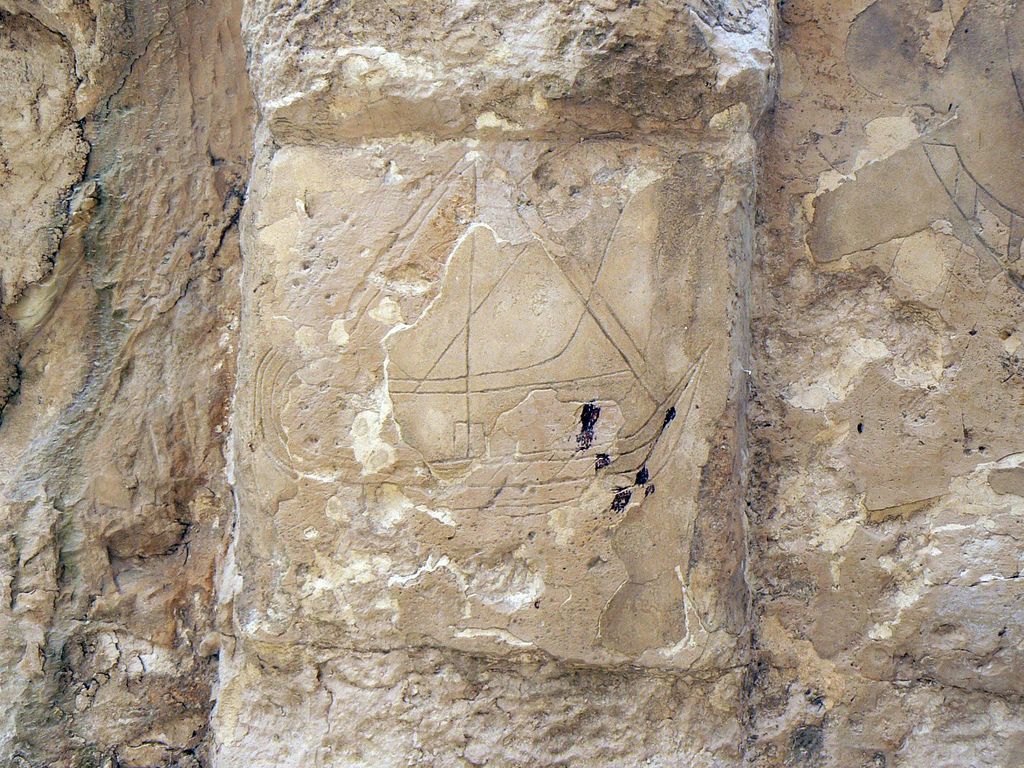 Бейт Шеарим. Изображение корабля в «пещере ада».