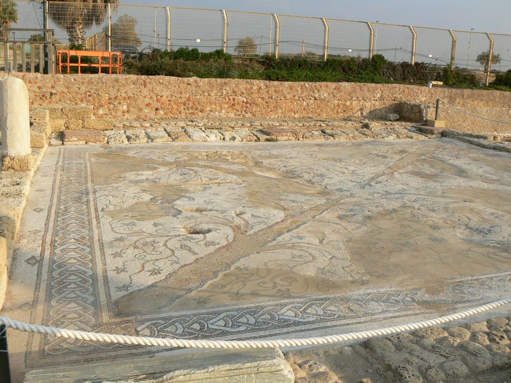 Кейсария. Мозаичный пол