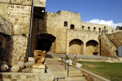 Акко. Город крестоносцев. Это пока надземная, османская часть крепости, город крестоносцев под ней.