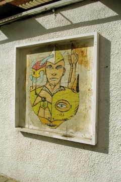 Такая картина висит прямо на одной из улиц Тель-Авива (если не ошибаюсь - Алленби).