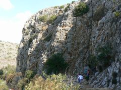 Скала из остатков микроорганизмов.