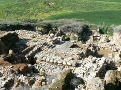 Тель Хацор. Место входа из нижнего ханаанского Хацора в верхний.