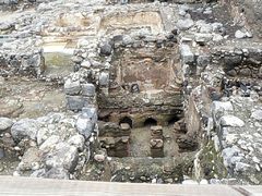 Остатки монастырской бани (система подогрева пола).