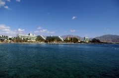 Вид Эйлата со стороны Акабского (Эйлатского) залива.